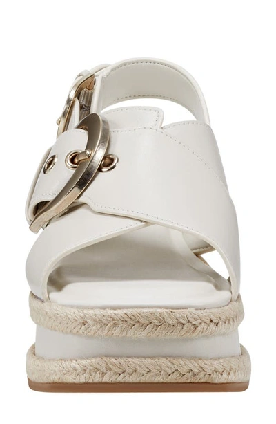 Shop Marc Fisher Ltd Renda Slingback Espadrille Platform Wedge Sandal In Ivory 150