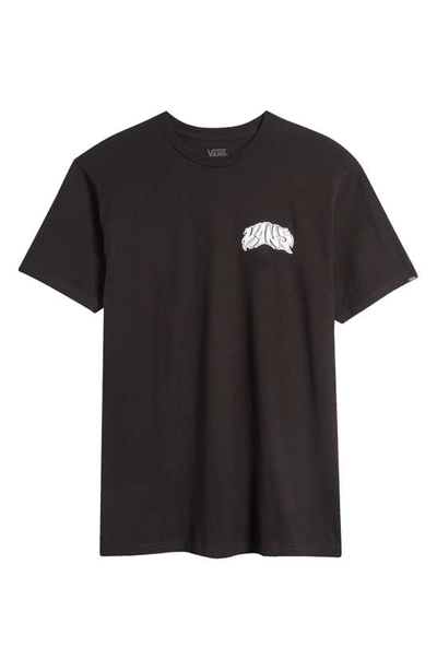 Shop Vans Prowler Cotton Graphic T-shirt In Black