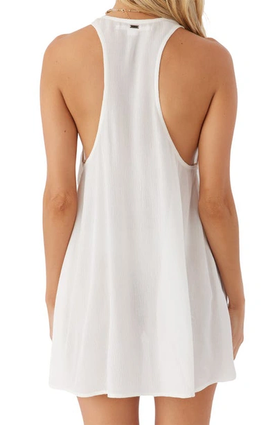Shop O'neill Sarah Saltwater Solids Cover-up Miniress In Vanilla