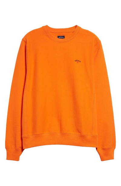 Shop Noah Classic Cotton French Terry Crewneck Sweatshirt In Flame