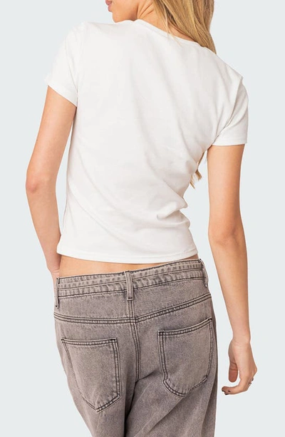 Edikted Magic 8 Short Sleeve Graphic T-shirt In White