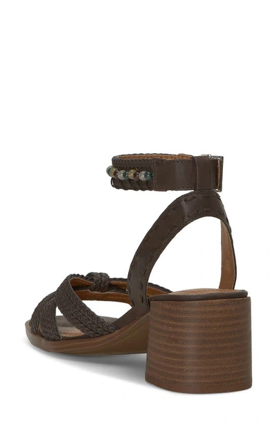 Shop Lucky Brand Jathan Ankle Strap Sandal In Chocolate/ Ch Smhshl