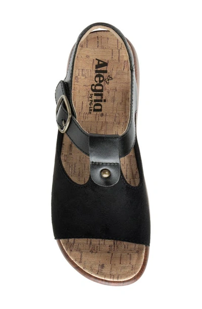 Shop Alegria By Pg Lite Betsie Slingback Platform Sandal In Stretch Black