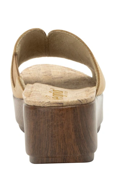 Alegria By Pg Lite Triniti Platform Wedge Slide Sandal In Fawn