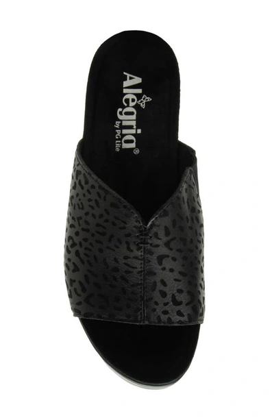 Shop Alegria By Pg Lite Triniti Platform Wedge Slide Sandal In Not A Cheetah