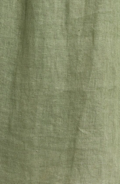Vitamin A Playa Oversize Linen Cover-up Shirt In Agave Eco Linen
