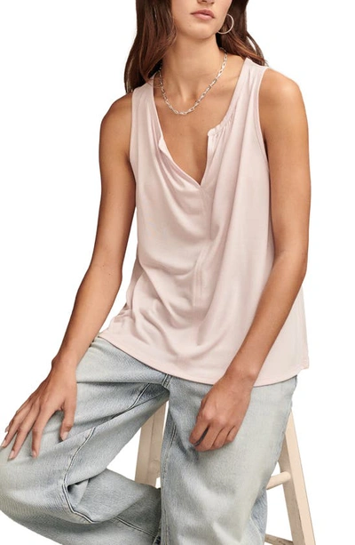 Shop Lucky Brand Sandwash Tank In Shell Pink