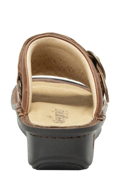 Alegria By Pg Lite Klover Platform Sandal In Walnut