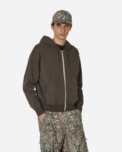 Shop Phingerin P-zip Hoodie Charcoal In Grey