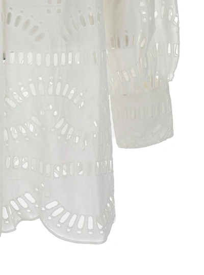 Shop Charo Ruiz White 'jeky' Blouse With Cut-out Detail In Cotton Woman