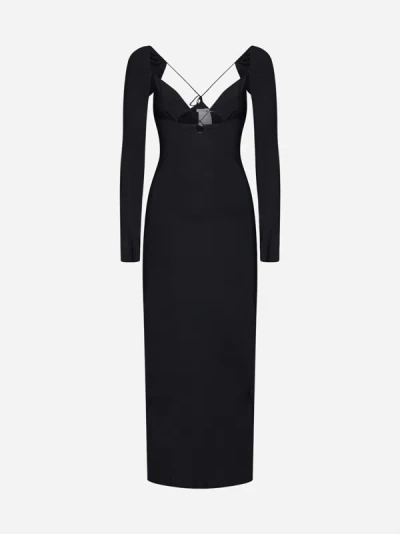 Shop Amazuìn Issad Long Dress In Black