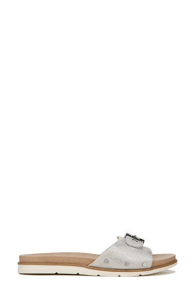 Shop Dr. Scholl's Nice Iconic Slide Sandal In Silver