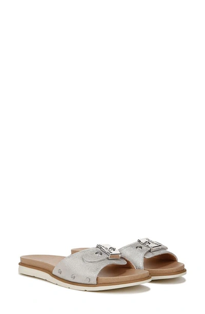 Dr. Scholl's Nice Iconic Slide Sandal In Silver
