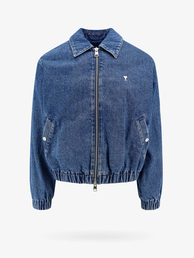 Shop Ami Alexandre Mattiussi Jacket In Blue