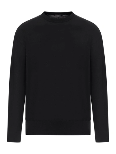 Shop Roberto Collina Crewneck Sweater In Black