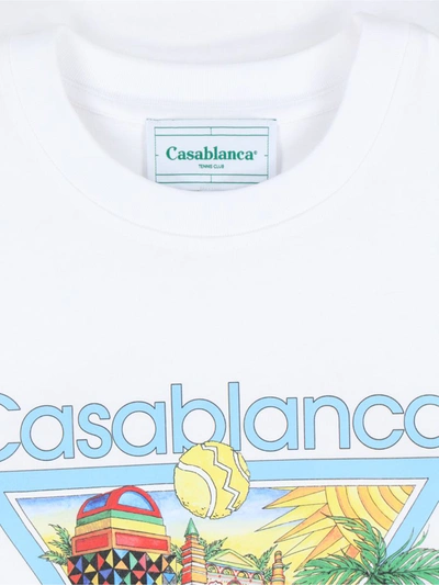 Shop Casablanca T-shirts And Polos In White