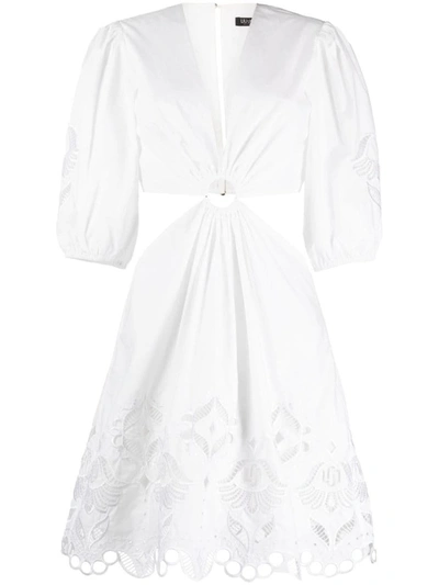 Shop Liu •jo Liu Jo Dress Cut Out Details In White