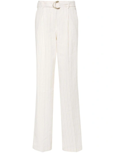 Liu •jo Liu Jo Trousers In Marrone E Beige