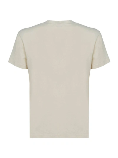 Shop James Perse T-shirts In Marshmallow