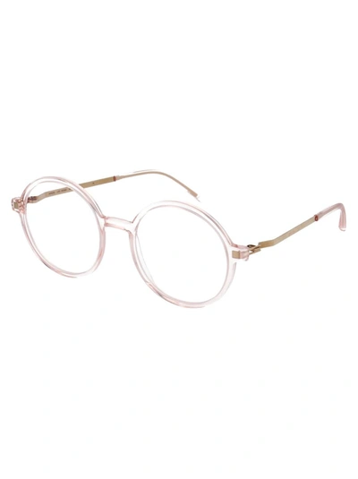 Shop Mykita Optical In 940 C20-rose Water/champagne Gold Clear