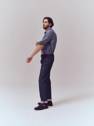 Shop Alex Mill Am Original 5 Pocket Jean In Raw Indigo