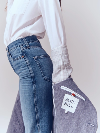Alex Mill The Carla High-rise Straight In Vintage Medium Indigo