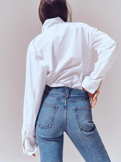 Alex Mill The Carla High-rise Straight In Vintage Medium Indigo