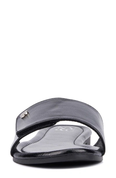New York And Company Adelle Slide Sandal In Black