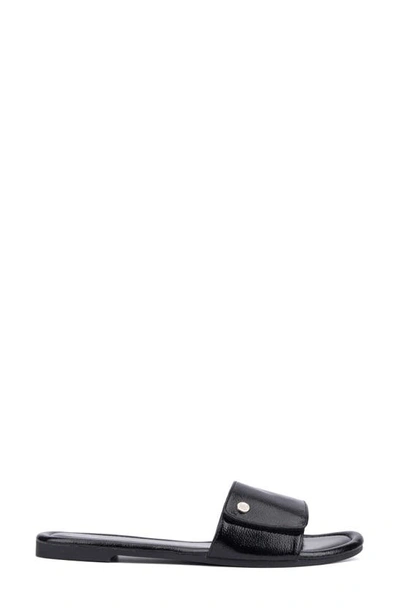 New York And Company Adelle Slide Sandal In Black