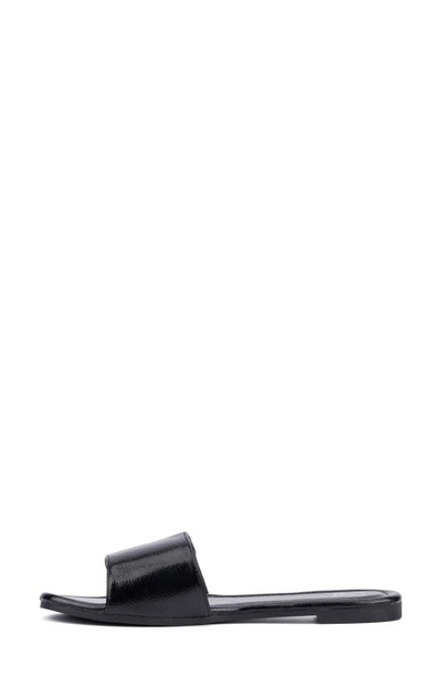 New York And Company Adelle Slide Sandal In Black