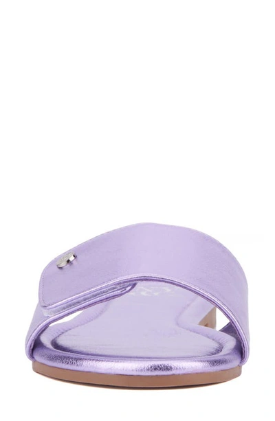 New York And Company Adelle Slide Sandal In Lilac