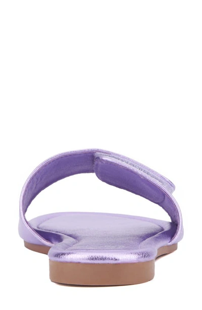 New York And Company Adelle Slide Sandal In Lilac
