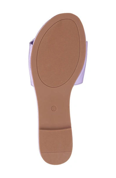 New York And Company Adelle Slide Sandal In Lilac