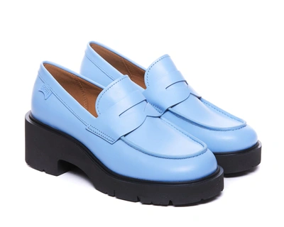 Shop Camper Flat Shoes In Blue