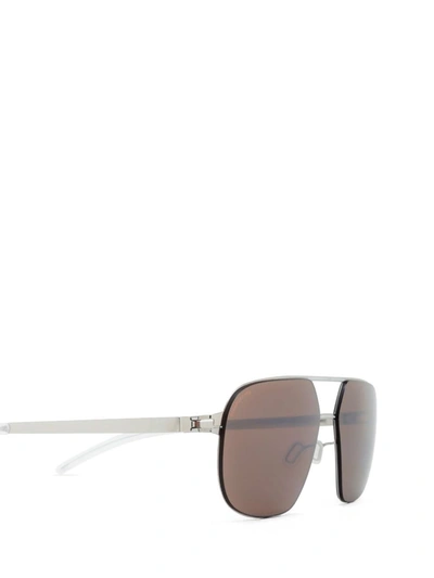 Shop Mykita Sunglasses In Silver/white