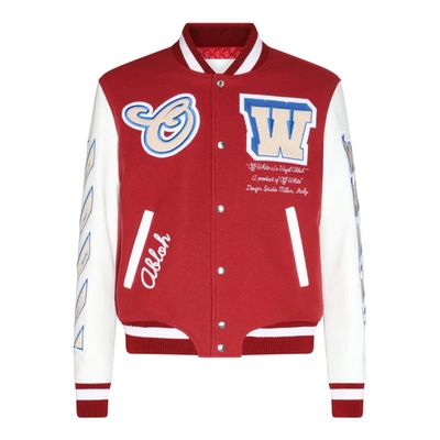 Shop Off-white Jackets Red
