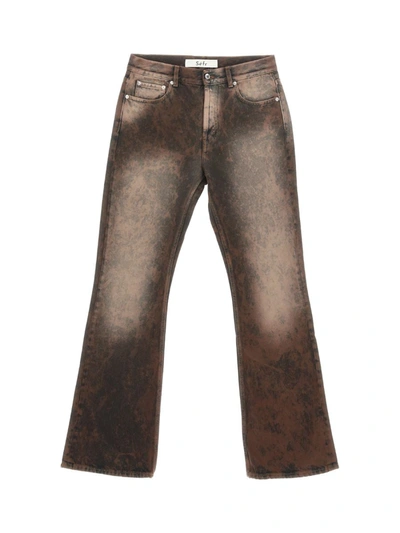 Shop Séfr Denim In Brown