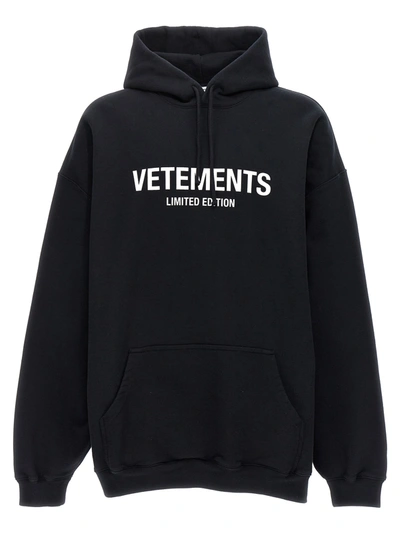 Shop Vetements Limited Edition Logo Sweatshirt White/black