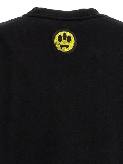 Shop Barrow Logo Print Sweatshirt Black