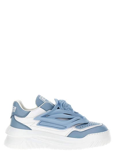 Shop Versace Odissea Sneakers Blue