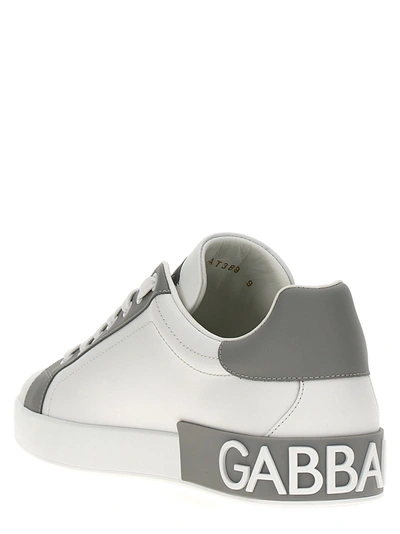 Shop Dolce & Gabbana Portofino Sneakers Gray