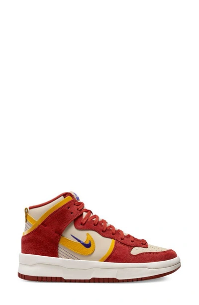 Shop Nike Dunk High Up Sneaker In Cinnabar/ Yellow/ Lapis/ Sand