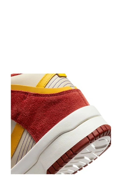 Shop Nike Dunk High Up Sneaker In Cinnabar/ Yellow/ Lapis/ Sand