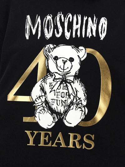 Shop Moschino Teddy 40 Years Of Love Sweatshirt Black