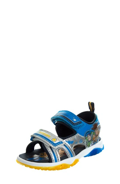 Shop Josmo Kids' Disney Toy Story Sandal In Blue/ Silver