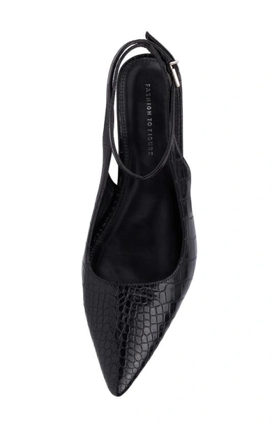 Fashion To Figure Bevelyn Pointed Toe Pump In Black