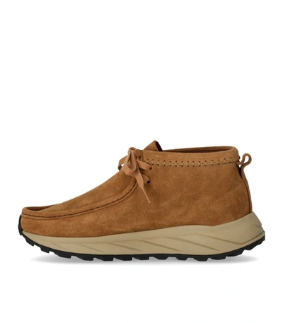 Shop Clarks Wallabee Eden Light Brown Ankle Boot In Leather