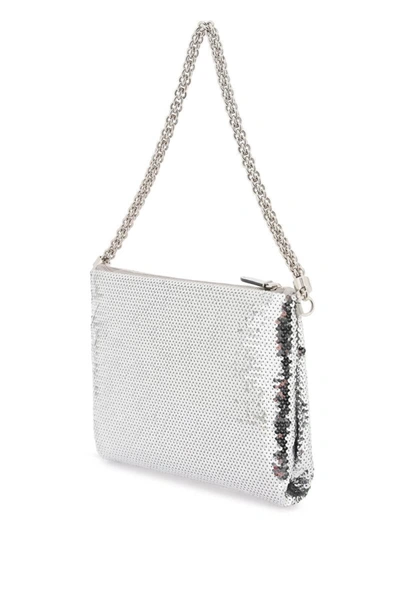 Shop Jimmy Choo Callie Shoulder Bag In Silver