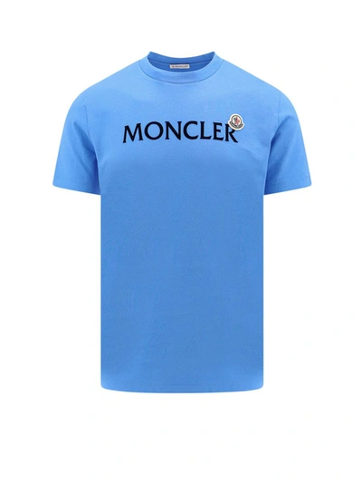 Shop Moncler T-shirt In Blue
