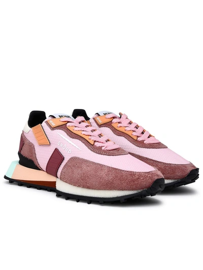 Shop Ghoud Ghōud Pink Tech Fabric Rush Sneakers